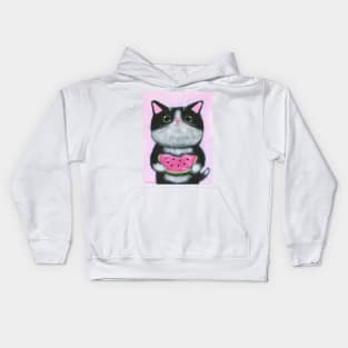 Watermelon Kitty Kids Hoodie